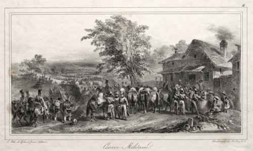 Album pour 1831: Convoi militaire, 1831. Creator: Auguste Raffet (French, 1804-1860).