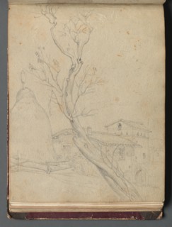 Album with Views of Rome and Surroundings, Landscape Studies, page 37b: Roman Landscape. Creator: Franz Johann Heinrich Nadorp (German, 1794-1876).