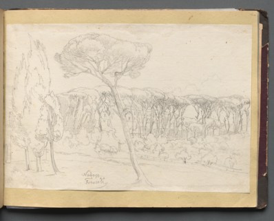 Album with Views of Rome and Surroundings, Landscape Studies, page 46a: "Frasciti". Creator: Franz Johann Heinrich Nadorp (German, 1794-1876).