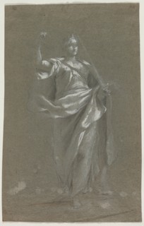 Allegorical Figure (recto and verso) , 1800s?. Creator: Anonymous.