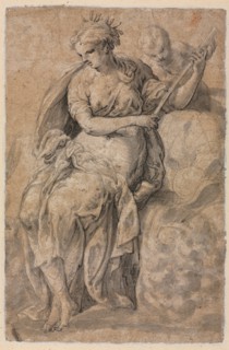 Allegorical Figure, 16th century. Creator: Niccolo dell' Abbate (Italian, c. 1512-1571).