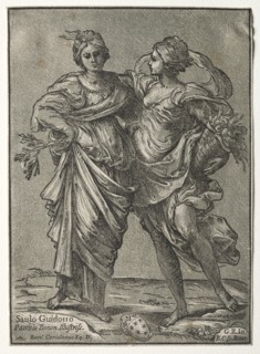 Alliance of Peace and Abundance, 1642. Creator: Bartolommeo Coriolano (Italian).