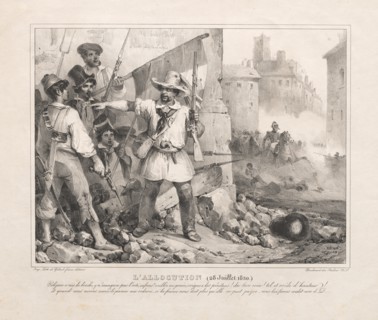 Allocution (July 28, 1830) , 1830. Creator: Nicolas Toussaint Charlet (French, 1792-1845); Gihaut Freres, Paris.