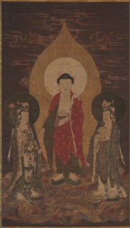 Amitabha Triad, possibly 1400s. Creator: Unknown.
