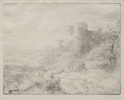An Old Chateau. Creator: Alphonse Legros (French, 1837-1911).