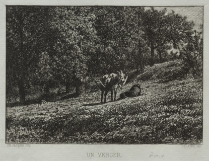 An Orchard. Creator: Charles-Émile Jacque (French, 1813-1894).