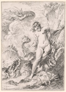 Andromeda (Andromède), 1734. Creator: François Boucher (French, 1703-1770).