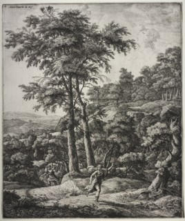 Apollo and Daphne. Creator: Anthonie Waterloo (Dutch, 1609/10-1690).