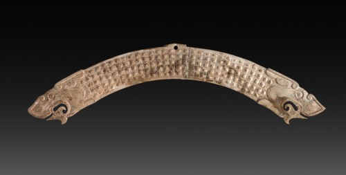 Arc-Shaped Pendant (Huangpei), c. 400-300 BC. Creator: Unknown.