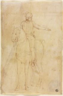 Armored Figure on Horseback, c. 1450. Creator: Vittore Carpaccio (Italian, 1455/65-1525/26), circle of.