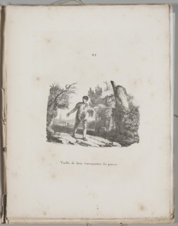 Art of the Lithograph: Transfer of a Wood Engraving, Plate VI , 1819. Creator: Alois Senefelder (German, 1771-1834).