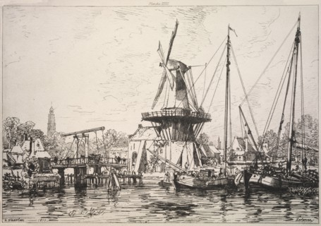At Harlem (Holland), 1877. Creator: Maxime Lalanne (French, 1827-1886).