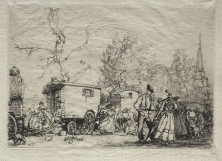 At the Fair St. Jean de Mont, 1906. Creator: Auguste Louis Lepère (French, 1849-1918).