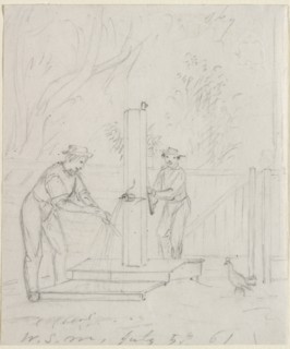 At the Pump, 1861. Creator: William Sidney Mount (American, 1807-1868).