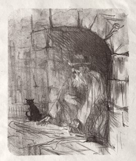 Au pied du Sinaï: Une Arrière-boutique à Cracovie, 1898. Creator: Henri de Toulouse-Lautrec (French, 1864-1901).