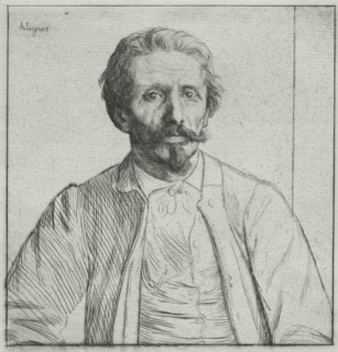 Auguste Delâtre, c. 1877. Creator: Alphonse Legros (French, 1837-1911).