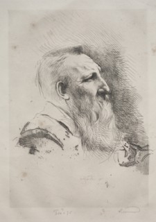 Auguste Rodin, 1900. Creator: Albert Besnard (French, 1849-1934).