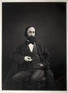 Auguste Vacquerie, c. 1860. Creator: Pierre Jean Delbarre (French, 1826-).