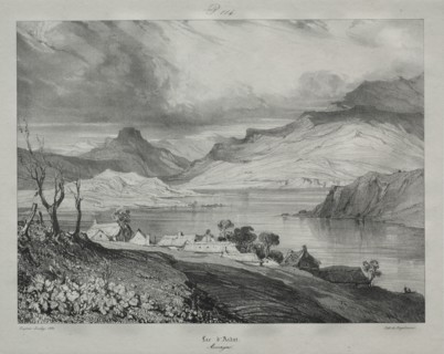 Auvergne: Lac dAidat, Auvergne, 1831. Creator: Eugène Isabey (French, 1803-1886).