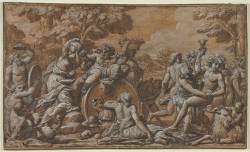 Bacchanal, 1600s. Creator: Pietro da Cortona (Italian, 1596-1669), circle of.