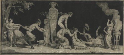 Bacchanal, The Game of Leap Frog, c. 1785. Creator: Laurent Guyot (French, 1756-); Jean Guillaume Moitte (French, 1746-1810).