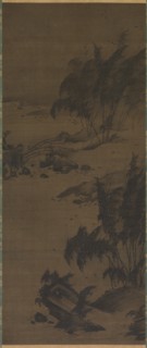 Bamboo in Wind, early 1500s. Creator: Genga (Japanese), attributed to.