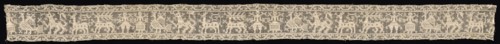 Band with Parade of Human Figures, Stags, and Other Fantastic Animals, 16th-17th century. Creator: Unknown.
