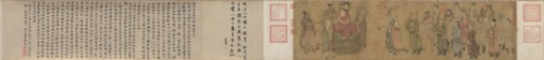 Barbarian Royalty Worshiping the Buddha, 900s. Creator: Zhao Guangfu (Chinese c. 923-976), attributed to.