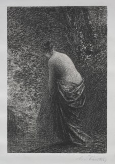 Bather Standing, 1879. Creator: Henri Fantin-Latour (French, 1836-1904).