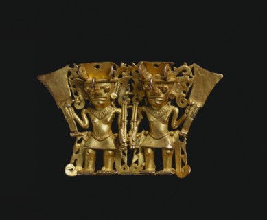 Bat-Nosed Figures Pendant, 1000-1550. Creator: Unknown.