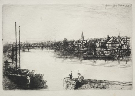 Battersea Reach. Creator: Francis Seymour Haden (British, 1818-1910).