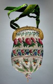 Beaded Bag, 19th century. Creator: Unknown.