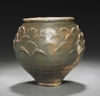 Beaker with Scale Pattern, 1-100. Creator: Unknown.