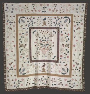 Bedspread, c. 1840. Creator: Belinda Ellen Orr.