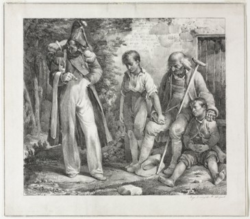 Begging for Alms, 1819. Creator: Nicolas Toussaint Charlet (French, 1792-1845).