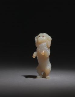 Begging Poodle, late 1800s-early 1900s. Creator: Peter Carl Fabergé (Russian, 1846-1920), firm of.