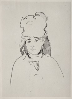 Berthe Morisot, 1872. Creator: Edouard Manet (French, 1832-1883).