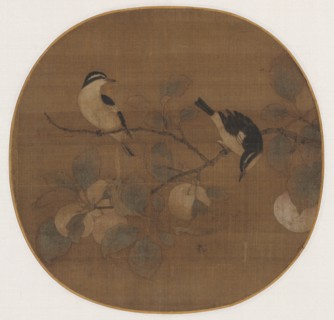 Birds on a Peach Branch, 12th Century. Creator: Unknown.