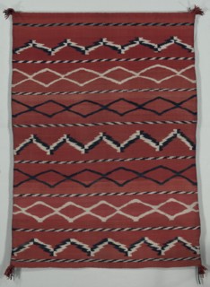 Blanket/ Sarape (banded style), late 1800s. Creator: Unknown.