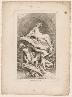 Book of Fountains: No. 4, c. 1736. Creator: Gabriel Huquier (French, 1695-1772).