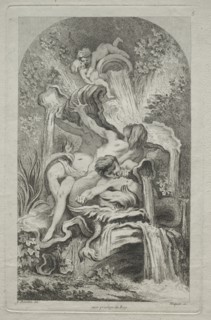 Book of Fountains: No. 5, c. 1736. Creator: Gabriel Huquier (French, 1695-1772).