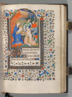 Book of Hours (Use of Paris): Fol. 67r, Adoration of the Magi, c. 1420. Creator: The Bedford Master (French, Paris, active c. 1405-30), possibly studio or workshop of.