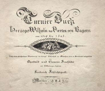 Book on Tournaments: Title Page, 1817. Creator: Theobald Senefelder (German, 1777-1846); Clemens Senefelder (German, 1778-1813), and.