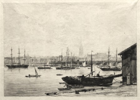 Bordeaux, 1866. Creator: Maxime Lalanne (French, 1827-1886).