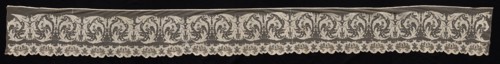 Border with Floral Motifs, 19th century. Creator: Unknown.