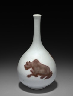 Bottle-shaped Vase, 1662-1722. Creator: Unknown.