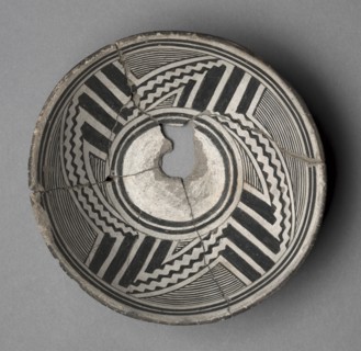 Bowl with Geometric Design (Four- Part Pinwheel), c 1000- 1150. Creator: Unknown.