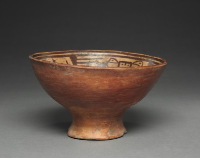 Bowl with Humans and Birds, c. 1250-1550. Creator: Unknown.