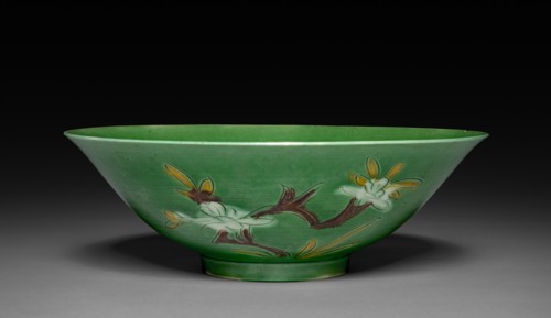 Bowl with Sprays of Flowers, 1662-1722. Creator: Unknown.