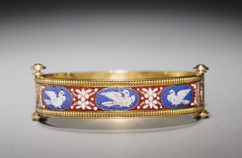 Bracelet, c. 1860-1870. Creator: Fortunato Pio Castellani Firm (Italian), attributed to.